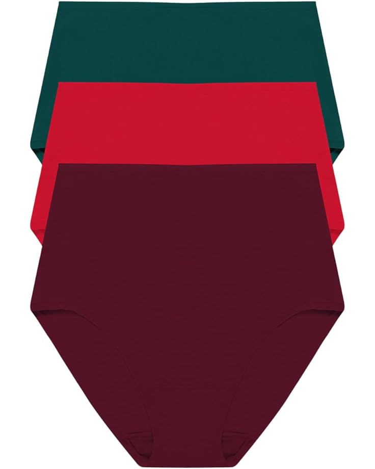 Natori Bliss Bare Cotton High Waist Brief 3-Pack - Main View