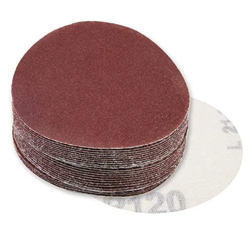 Utoolmart ディスクペーパー サンダー サンディングディスク サンドペーパー ダブルアクション マジック ペーパー 研磨 やすり 電動サンダー用 サンディングパット 木工用 ランダムアクションサンダー用 サンディング 研磨 サンダー用紙やすり丸型 #120 工木工生地研磨用 3インチ 外径 75mm 25枚