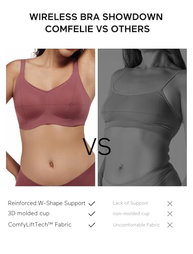 Image of Wireless Bra with Support, Seamless Bra for Women, Mesh Elegance Shaping Bra with Contrast Colored Straps