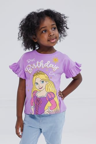 Image of Disney Girls Birthday T-Shirt Infant to Big Kid Sizes (18 Months - 14-16)