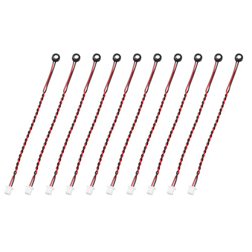 Condensador de micrófono electret negro de 4mm para proyectos de audio casero y grabaciones