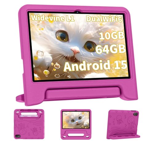COLORROOM 2026 Upgraded Android 15 Tablet, 10inch Kids Tablet, Octa-core CPU, 10GB+64GB+1TB Expand Tablets for Kids with Kids Space, Parental Control,...