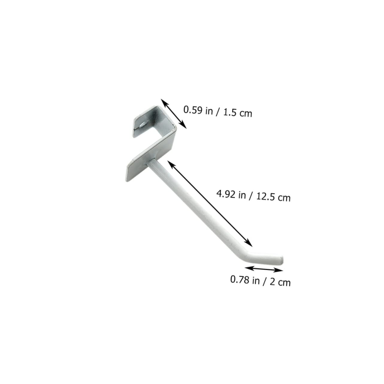 WHAMVOX Commodity Shelf Hooks Mall Shelf Hooks for Shop Display White Tube Holder Stands