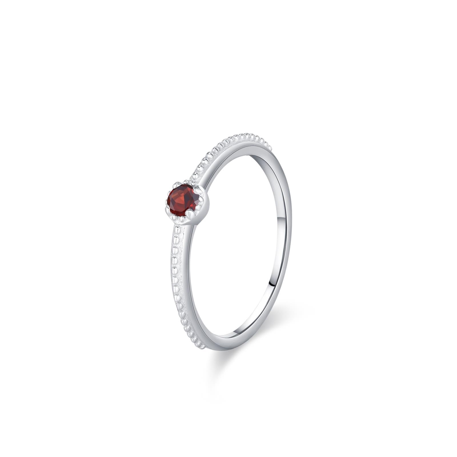 KnSam Anillo de oro auténtico de la amistad, oro blanco 9 K/14 K/18 K, anillo de apilamiento clásico con topacio azul, par de anillos Au 375/585/750, oro blanco, talla 47-65