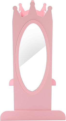 Miniatura 4 de Armario de almacenamiento para niños con espejo y cajones, armario de disfraces, armario de disfraces para niños, con bolsillo lateral, estante