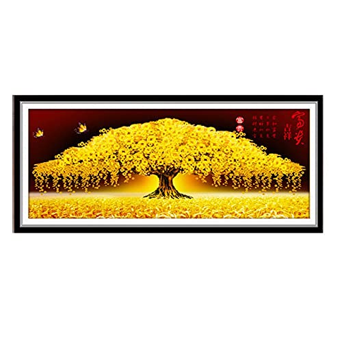 Broderie diamant kit complet plein avec strass 5D brillants Arbre de fortune