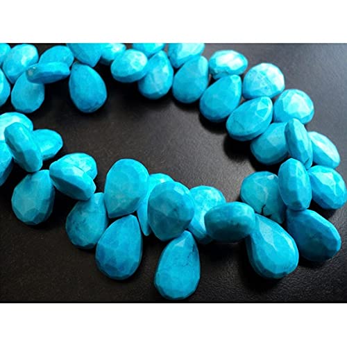 Turquoise naturelle perles poire 9x13mm pour créer vos bijoux d'été bohèmes