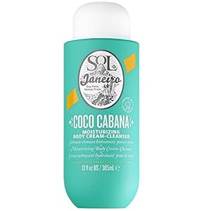 Sol De Janeiro Coco Cabana Duschgel 385 ml, Sunset Glow Feuchtigkeitscreme Körperreiniger mit Parfümduft für Gesicht und Körper, kombiniert weiche Hautreinigung und Conditioner