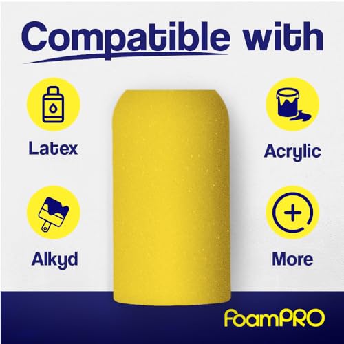 Foam PRO 63 Foam Paint Roller Refills, Pack of 2