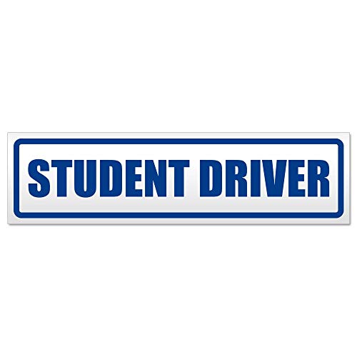 Kiwistar Magnetschild Student Driver - 30cm Verkehrsblau - magnetisch für Auto PKW Kfz - wiederverwendbares Hinweisschild aus Magnetfolie - für Fahrzeug, Truck