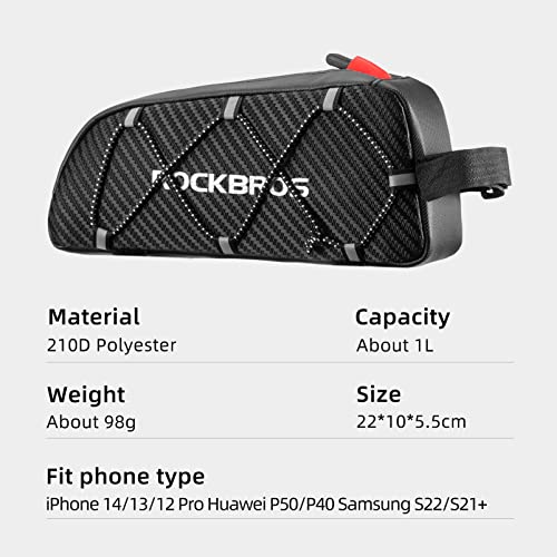 ROCKBROS Reflective Top Tube Pouch