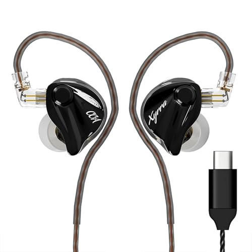 Image of CCA Xyrra Dual Driver in-Ear Monitor Headphones,1DD+1BD HiFi IEM Earphones,Wired Gaming Earbuds for Gamers Musicians