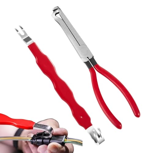 Pinza De Desconexión Eléctrica Para Automóviles - Juego De Pinzas De Desconexión Eléctrica, Herramienta Separador De Conectores Eléctricos Para Manguera De Alimentación Y Empuje, Dispositivo De
