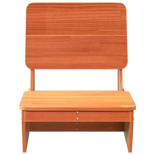 Chaise de jardin en pin massif robuste contre le vent lot de 2 - 6