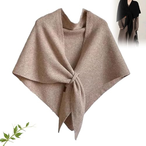 Gettoreach Women’s Solid Color Scarf, Pashmina Wraps Knitted Scarf, Wool Cashmere Warm Wraps for Women 2025