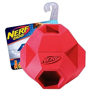 Nerf dog 275in reactor hex ball red  urban country home decor