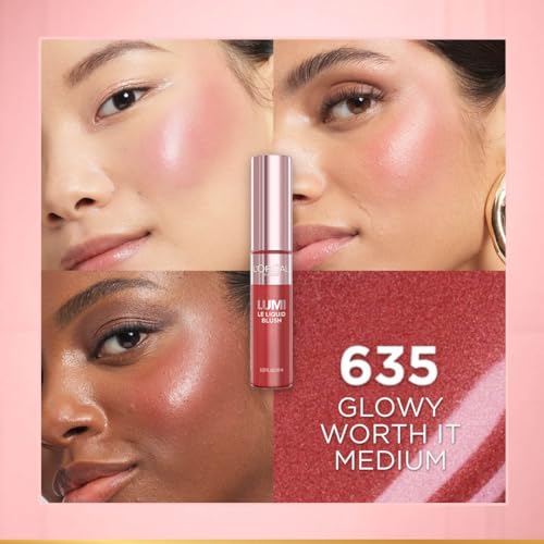 Image of L'Oreal Paris Lumi Le Liquid Glowy Blush, 635 Worth It Medium