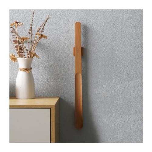Drewniana łyżka do butów o długości 55 cm z uchwytem i magnesem – łatwe zakładanie i zdejmowanie dla mężczyzn i kobiet – ergonomiczna konstrukcja ułatwiająca zakładanie obuwia (A)