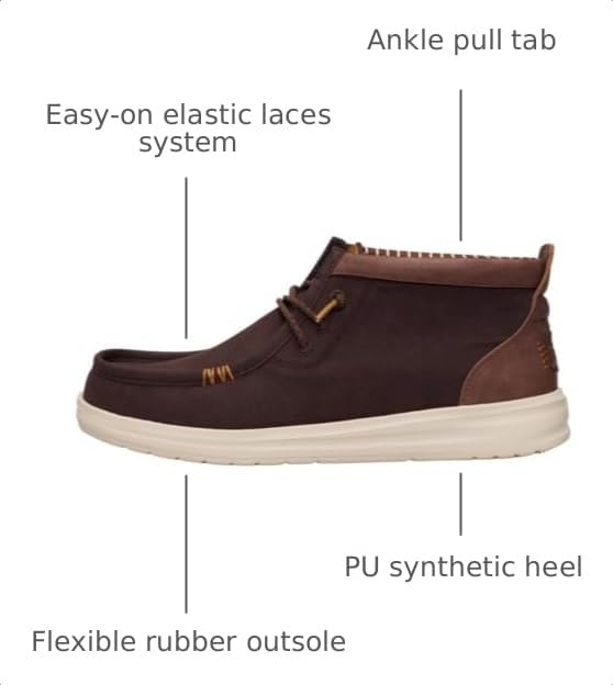 Image of HEYDUDE Wally Mid Gripr Vin Classic | Casual Shoes