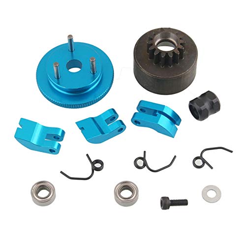 Hduacuge Cloche d'embrayage RC 14T Roulement d'embrayage Ressorts CôNe et Moteur Assemblage pour Voiture Nitro 1/8 RC pour