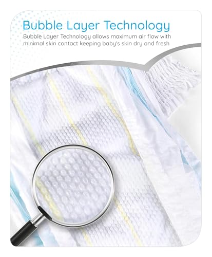 Image of babyhug Pro Bubble Care Premium Pants Style Diaper | Size - Small (S) | 4 to 8 kg - 70 Pieces | Breathable Material | Bubble Layer Technology