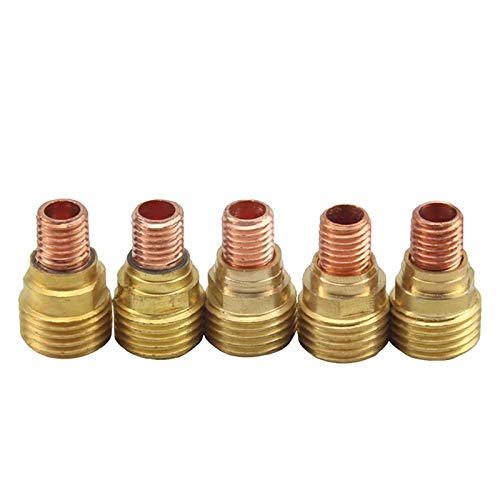 5pcs Welding Machine Accessories Small Gas Lens Body 1.0/1.6/2.0/2.4/3.2MM for WP9 WP20 TIG Welding Torch (1.0mm)