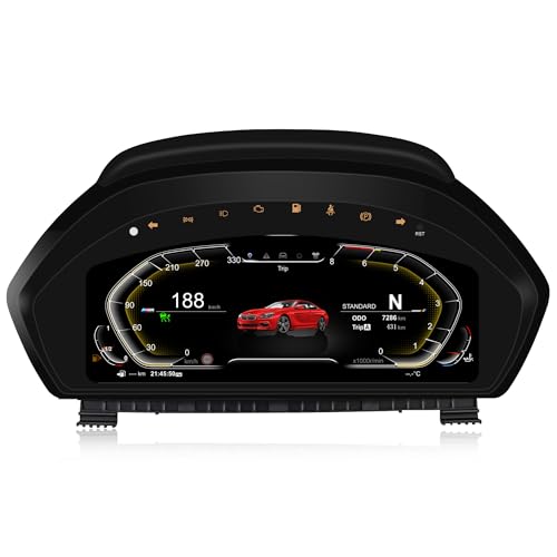 DDKUS Velocímetro digital LCD de 12,3 pulgadas para BMW Serie 3 F30 F31 GT F34 (2013-2020), para BMW Serie 4 F32 F33 F36 (2013-2020), indicador de velocímetro