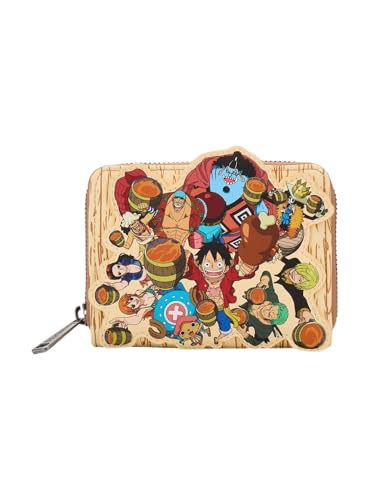 Loungefly One Piece Group Portrait Wood Grain Wallet - BoxLunch Exclusive CREAM NONE