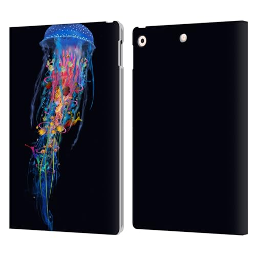 Housse cuir iPad 10.2 Dave Loblaw Méduse Bleue, l'accessoire idéal pour vos réunions et voyages