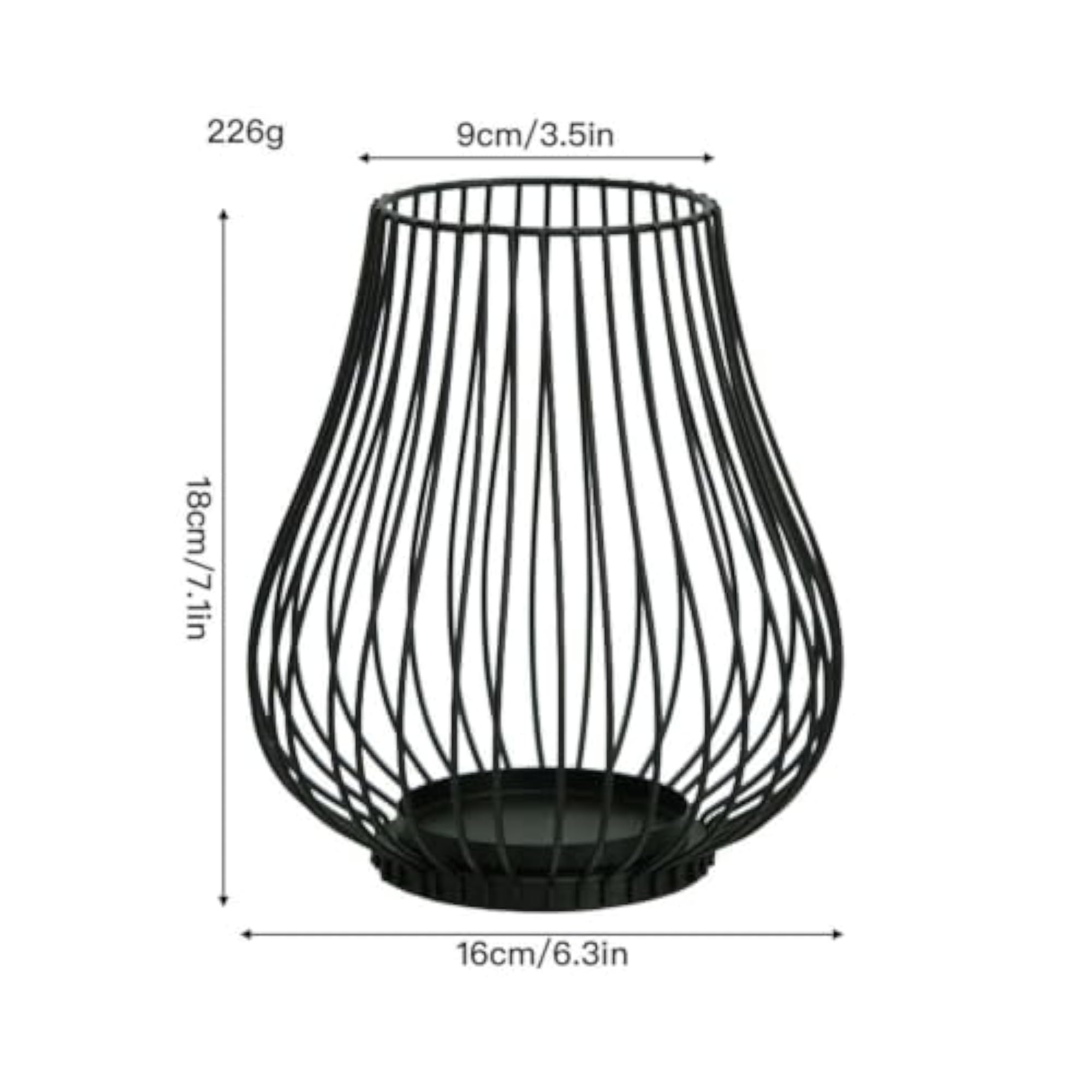 Decorative Wire Candle Holder for Tabletop