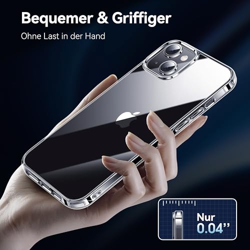 iPhone 13 Hülle CASEKOO Crystal Clear Transparente Schutzhülle für iPhone 13 und 14