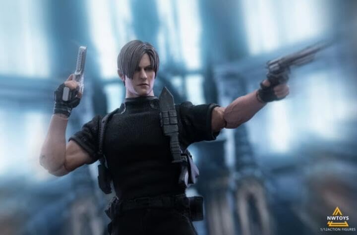 Amazon.co.jp: 「AC」Nwtoys レオン 1/12 男性 可動 アクション 