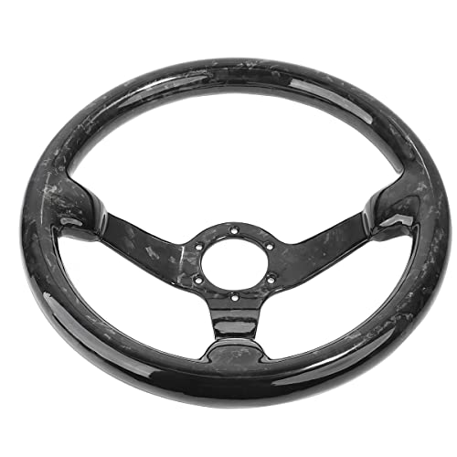 HIWOWSPORT Forged Carbon Fiber Racing Steering Wheel 14'' inch 350mm Diameter 6 Bolts - Image 5