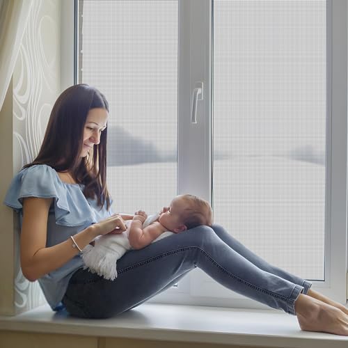 59"x79" Window Screen Mesh, Fiberglass Window Screen, Screen Door Mesh, Windows Screens and Screen Door Replacement, Patio Screen Mesh- Black