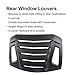 DXGTOZA Rear Window Louvers ABS Windshield Sun Shade Cover for 2012-2020 Subaru BRZ, Scion FR-S, Toyota GT86 Louvers(Matte Black)