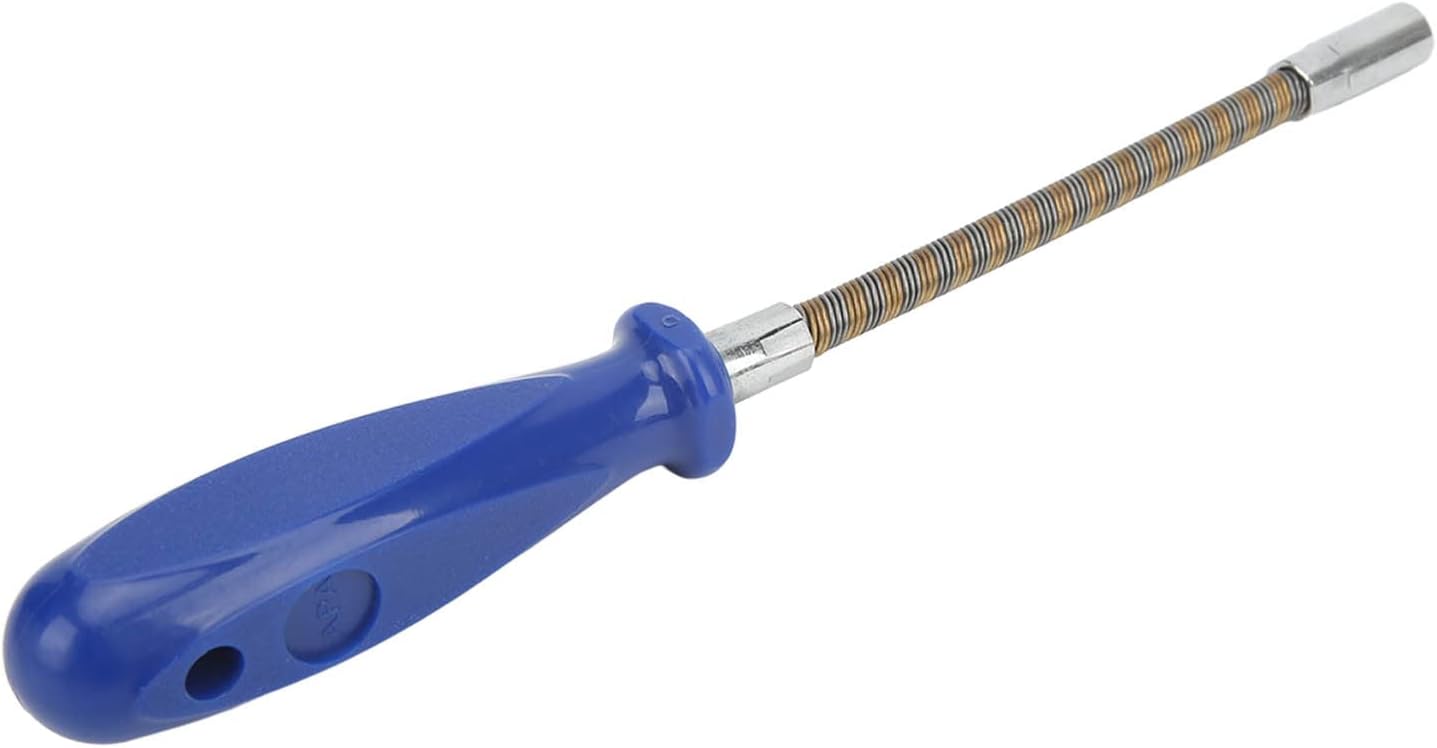 7mm Nut Driver, Ratchet Screwdriver 90 Degree Bendable Hex Socket Hose Clamp Driver 7mm Flexible Hex Screwdriver Hex Screwdriver Set for Hand Making, Repair