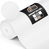 Gorilla Grip Ribbed Top Drawer and Shelf Liner, Non Adhesive Roll, 17.5 Inch x 10 FT, Durable and Strong, Grip Liners for Drawers, Shelves, Kitchen Cabinets, Storage and Kitchens, Bright White Ribbed