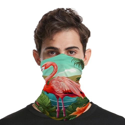 Cuello para Mujeres y Hombres VFMNT Bandana Tropical Flamenco Pasamontañas Mascarilla Elástica Pañuelo Facial Cortaviento Para Ciclismo Deportes Aire Libre miniatura 4