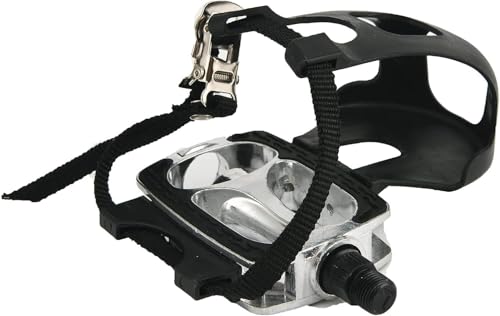 EIRONA 9/16 Fahrradpedale mit verstellbaren Riemen und Zehenclips...