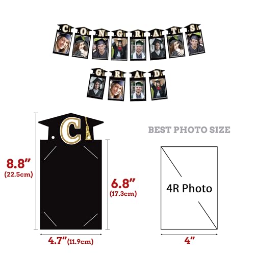 Image of Party Spot!2026 Red and Black Graduation Party Decorations,124 PCS Graduation Decorations Class of 2026,4 PCS Balloons Boxes with LED Light String & Letters 2026 GRAD So Proud of You