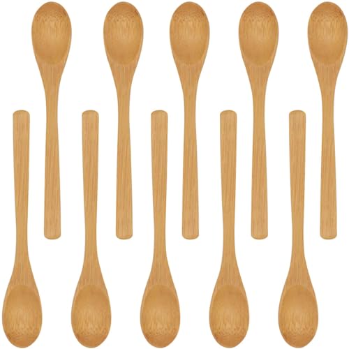 Cuillère à soupe de table Bamboomn en lot de vaisselle durable 8" - 2