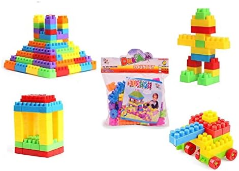 Storio DIY Puzzle Building Blocks Game Toys for Kids Educational Blocks Learning Puzzle Learning Toy for Kids (45+ Pcs),Multicolor