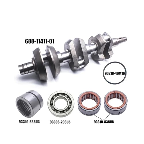 Image of Crankshaft Assy and Bearings Fit for 3V 2T 75 85 90HP Outboard 688-11411-01 688-11411