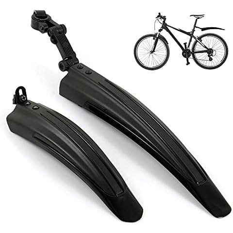 unisoul Fahrrad Schutzblech Set Verstellbare Universal Fahrrad Kotflügel Set Vorne Hinten Schutzbleche Mountainbike Mudguard Set Cover