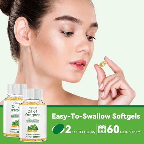 FYENCAM-Oil-of-Oregano-with-Black-Seed-Oil-6000mg-Oregano-Oil-Capsules-Organic-with-Carvacrol-Thymoquinone-2-in-1-Supplement-for-Immune-Health-Non-GMO-Easy-to-Swallow