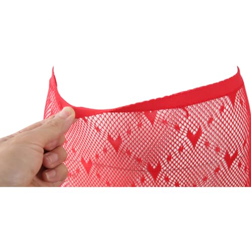 Image of Mrotrida Women's Fire Patterned Fishnet Tights Sexy Elastic Blaze Pantyhose Leggings Fire Mesh Stockings