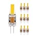 Produktbild Bebester 10 Stück 3 W/6 W G4 LED COB Licht dimmbar 12 V AC/DC LED G4 COB Lampe Birne weiß (6 W kaltweiß)