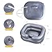 Inflatable Shampoo Basin for Bedridden and Disabled,Portable Shampoo Bowl for Injured, Hair Washing Basin for Childred,Pregnant Woman,Easy Hair Washing at Home (Silvery)
