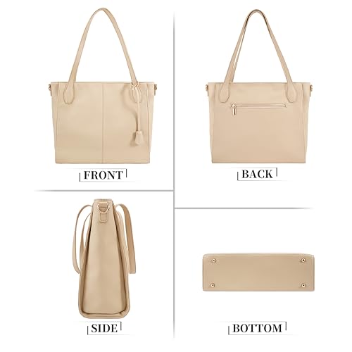Bolso tote grande para mujer de cuero vegano miniatura 6