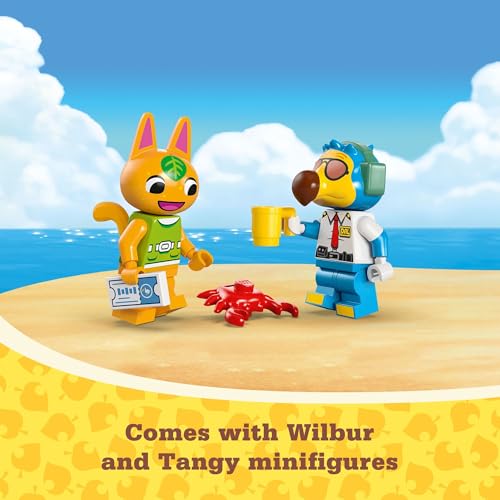 Image of LEGO Animal Crossing Fly with Dodo Airlines Airport Playset, Kids' Airplane Toy and Pilot Minifigure Inspired by The Video Game Series, Gift for Girls and Boys Ages 7 and Up, 77051
